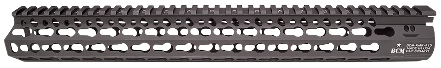 BCM KMR Alpha AR-15 15 Inch Free-Float KeyMod Handguard Hard Coat Anodized Black