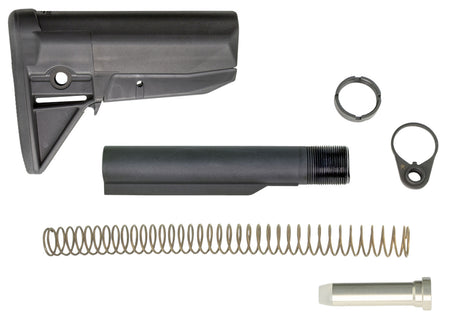 BCM Gunfighter Mod 0 AR Stock Kit Mil-Spec Receiver Extension and QD End Plate Black