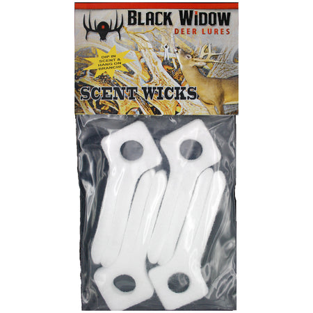 Black Widow 4-Pack Scent Wicks for Deer Attractant