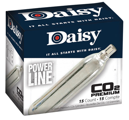 Daisy CO2 12 Gram PowerLine Cylinders 15 Per Package