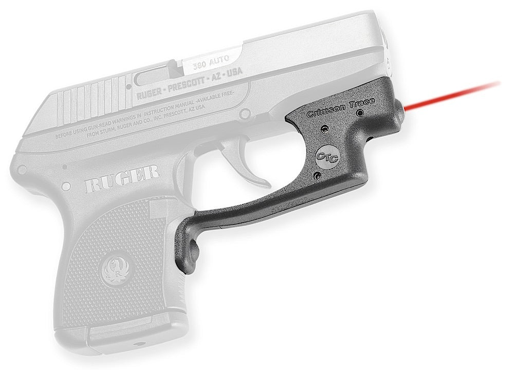 Crimson Trace Red Laser Laserguard for Ruger LCP Pistol, Adjustable Windage and Elevation, Black Polymer