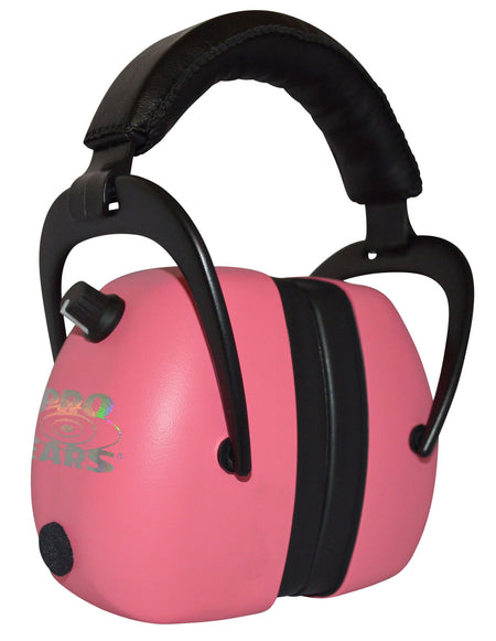 Pro Ears Gold II 30 Electronic Hearing Protector 30dB Over-the-Head Pink/Black Adult 1 Pair