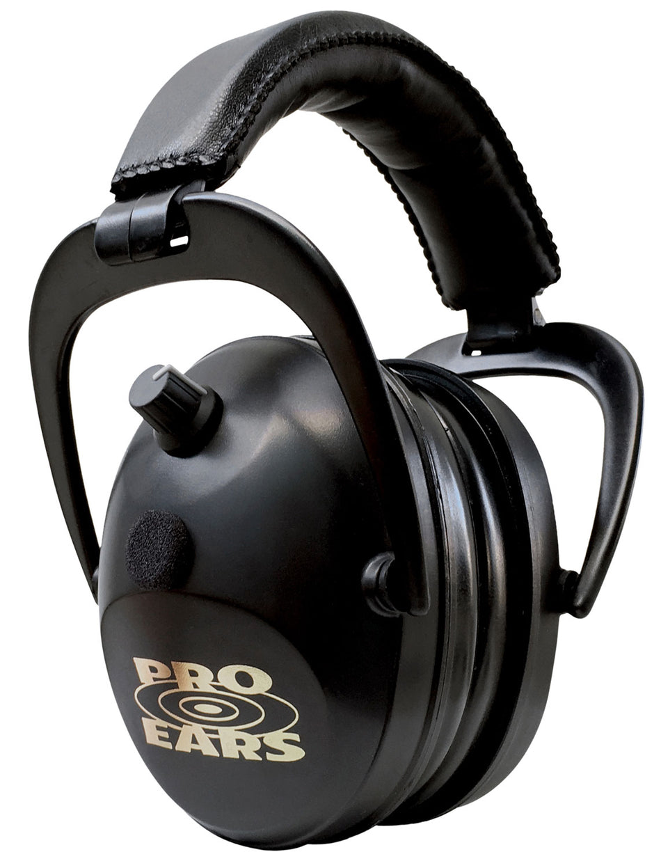Pro Ears Gold II 26 Electronic Hearing Protector 26dB Over-the-Head Black/Gold Adult 1 Pair