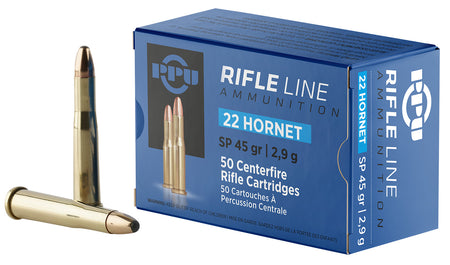 Prvi Partizan Rifle .22 Hornet 45 grain Soft Point ammunition