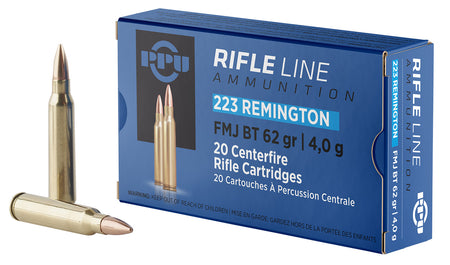 Prvi Partizan Rifle .223 Remington 62 grain Full Metal Jacket Boat Tail ammunition