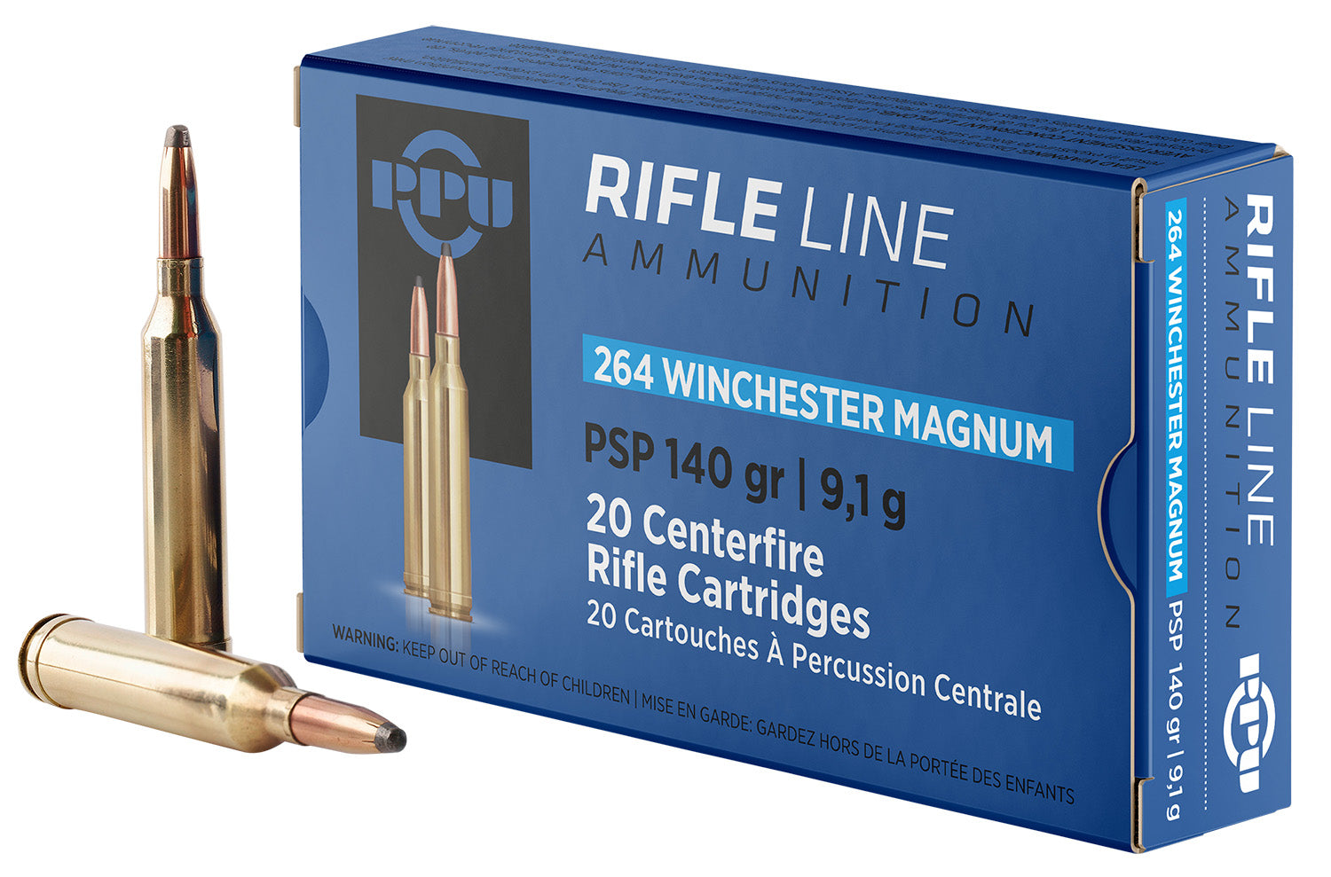 Prvi Partizan  Pointed Soft Point 140 Grain .264 Winchester Mag 3018 fps