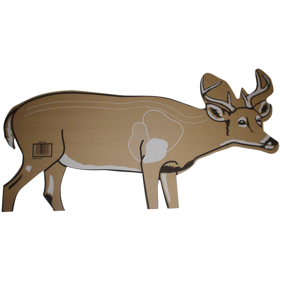 Cardboard Whitetail Deer Target with Vitals 25 pk