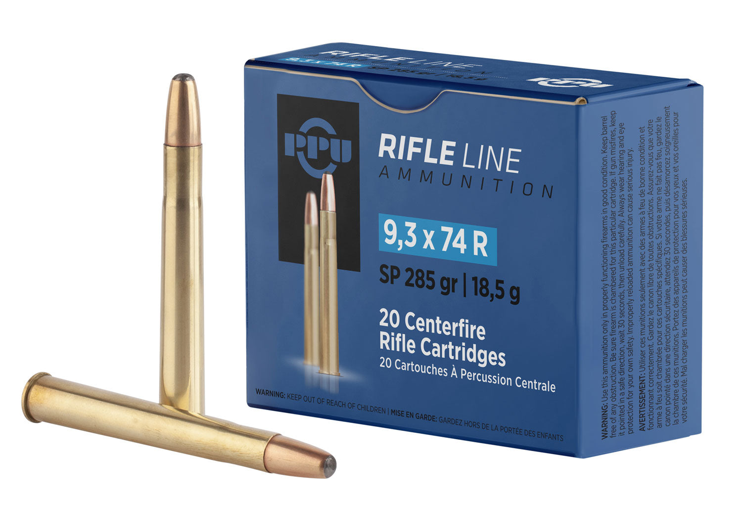 Prvi Partizan Metric Rifle 9.3x72mmR 285 grain Soft Point ammunition