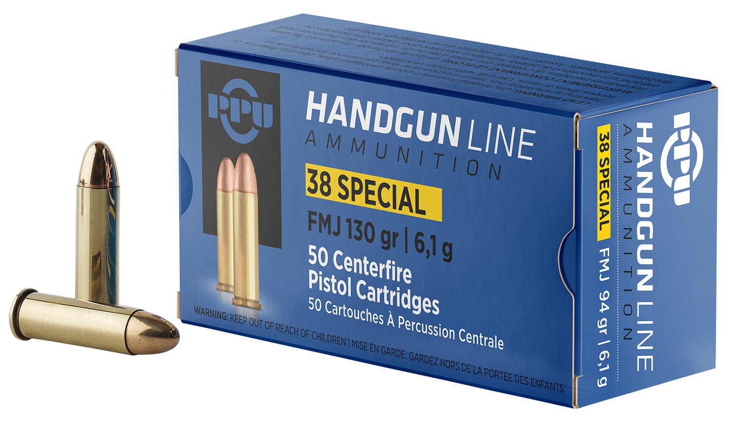 Prvi Partizan  Full Metal Jacket 130 Grain .38 Special 1017 fps