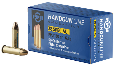 Prvi Partizan  Full Metal Jacket 130 Grain .38 Special 1017 fps