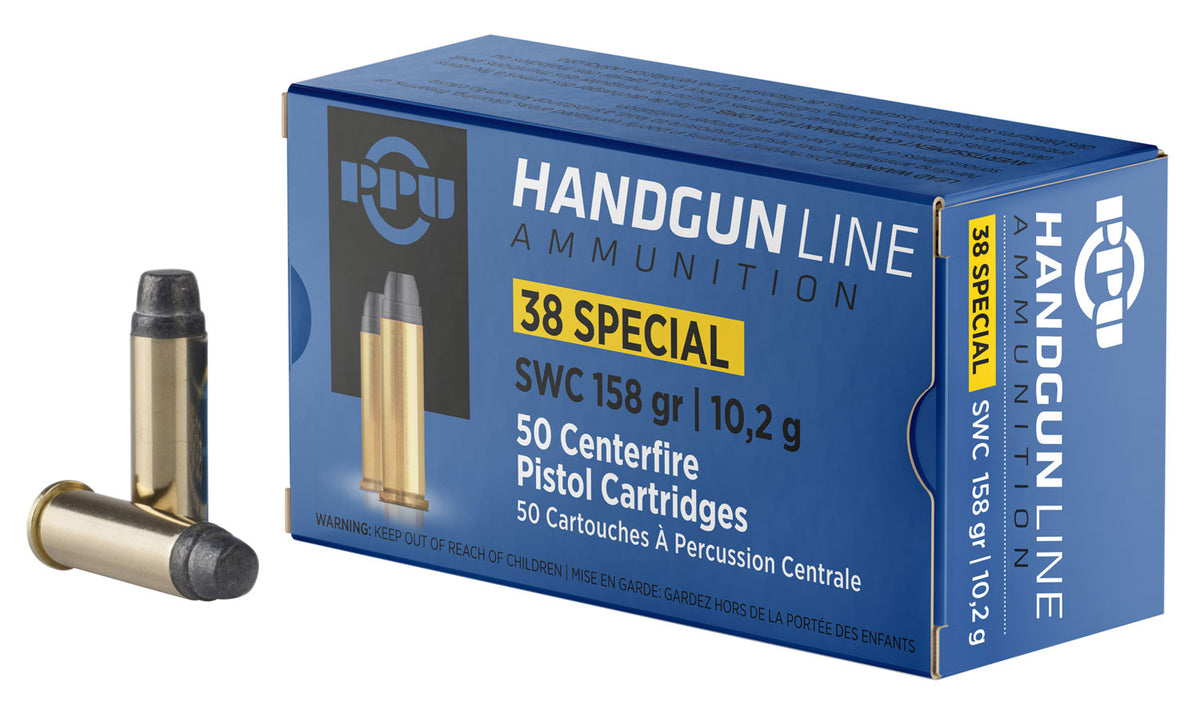 Prvi Partizan  Semi Wadcutter 158 Grain .38 Special 902 fps