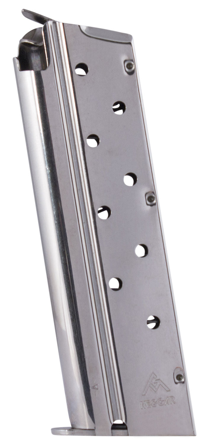 Mec-Gar 1911 Government Standard Detachable Nickel Magazine 9mm Luger 9 Round