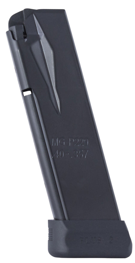 Mec-Gar MGP2294014AFC Anti-Friction Coated Blued 14-Round 40 S&W Magazine Fits Sig P229