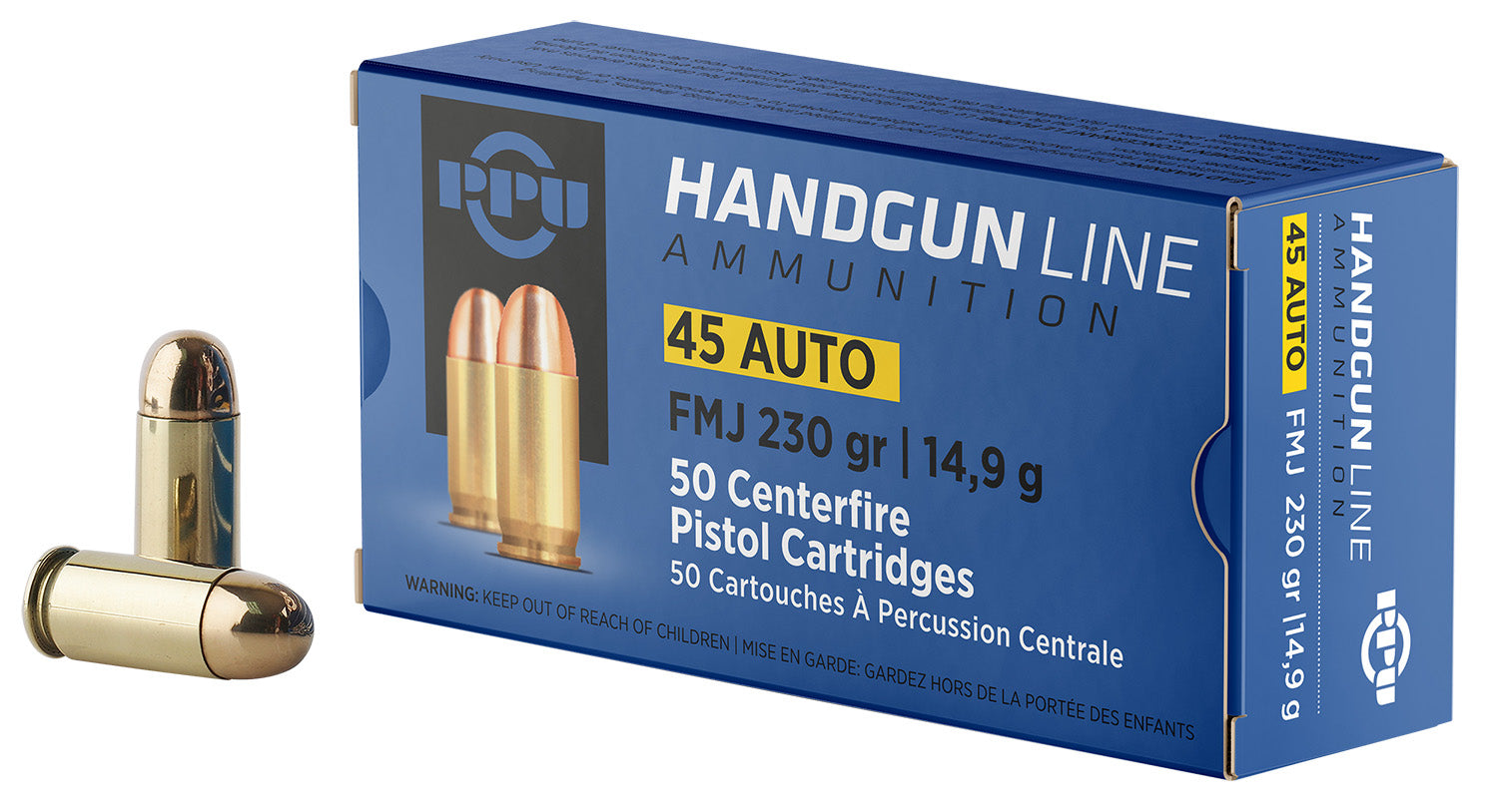 Prvi Partizan  Full Metal Jacket 230 Grain .45 ACP/Auto 836 fps