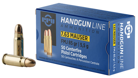 Prvi Partizan  Full Metal Jacket 85 Grain 7.63×25mm Mauser 1510 fps