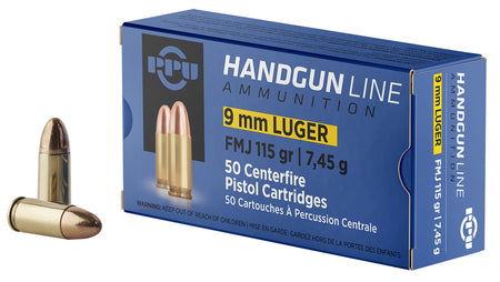 Prvi Partizan  Full Metal Jacket 115 Grain 9mm Luger/Parabellum 1145 fps
