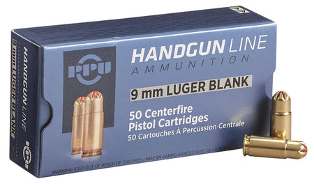 PPU PPB9L Blank Ammo 9mmLuger 50 Per Box/20 Case