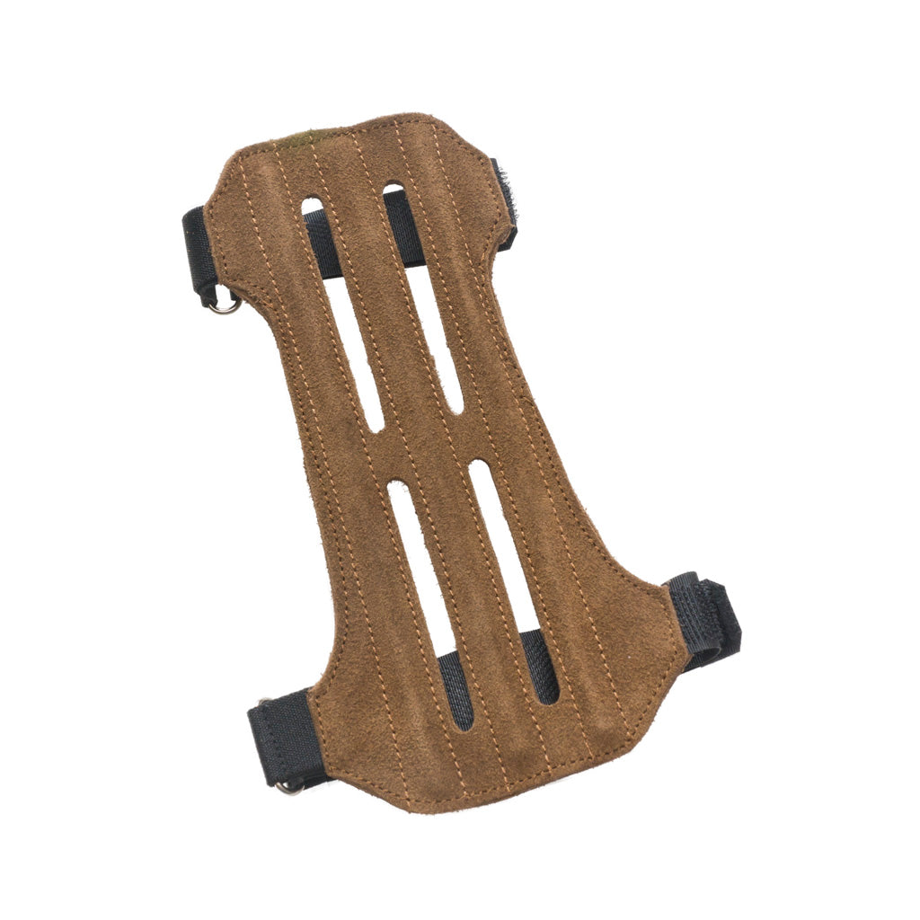 October Mountain Suede Leather Archery Arm Guard 2-Strap Vented