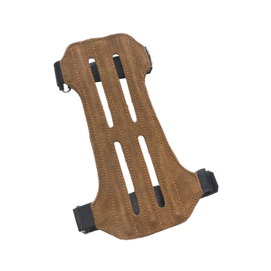 October Mountain Suede Leather Archery Arm Guard 2-Strap Vented
