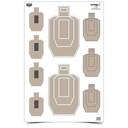Birchwood Casey EZE-Scorer 23"x35" IPSC Practice Range Paper Target 100 Count