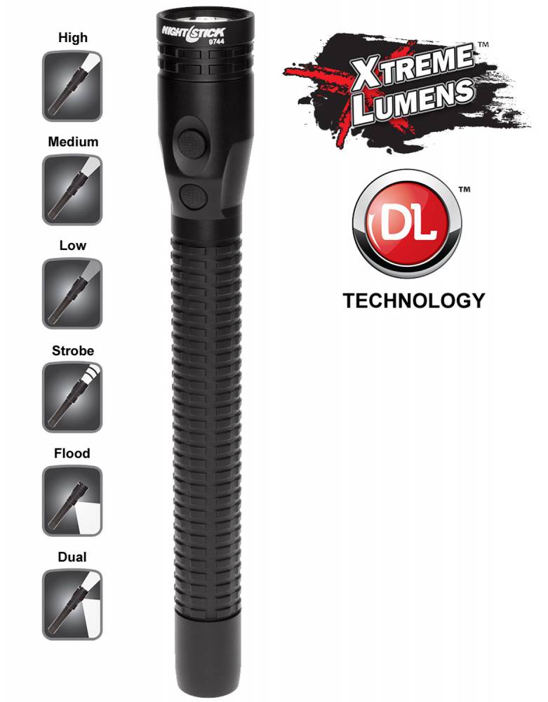 Nightstick Multi-Function Full-Size Rechargeable LED Flashlight