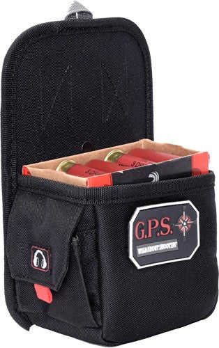 GPS Black Single Box Shell Carrier 12 Ga 20 Ga with Accessory Pockets