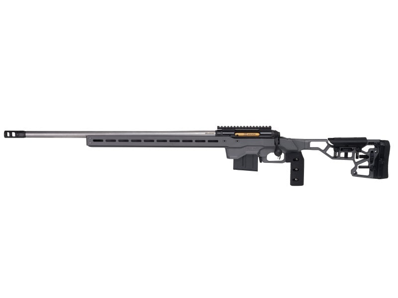 Savage Arms 57702 110 Elite Precision 308 Win 10+1 26" Matte Stainless, Matte Black Rec, Gray Cerakote Adjustable MDT ACC Aluminum Chassis Stock, Left Hand (MB Not Included)