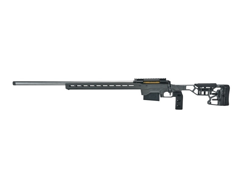 Savage Arms 57705 110 Elite Precision 300 Win Mag 10+1 30" Matte Stainless, Matte Black Rec, Gray Cerakote Adjustable MDT ACC Aluminum Chassis Stock, Left Hand (MB Not Included)