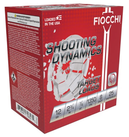 Fiocchi  Shotgun Ammo 12 Gauge 2.75 in 7/8 oz #8