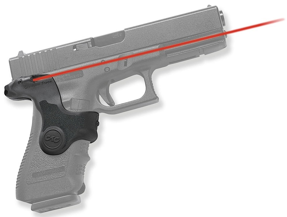 Crimson Trace Red Laser Lasergrips for Glock Gen3 Semi-Auto Pistols, Law Enforcement Holster Compatible, Black Polymer