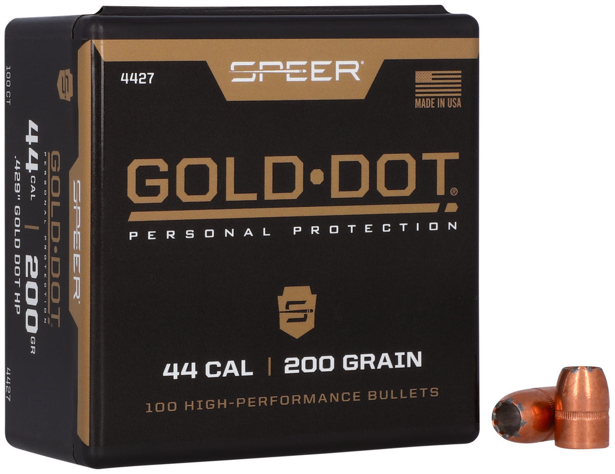 Speer Gold Dot Personal Protection 44 Cal 200gr Hollow Point Bullets 50 Per Box
