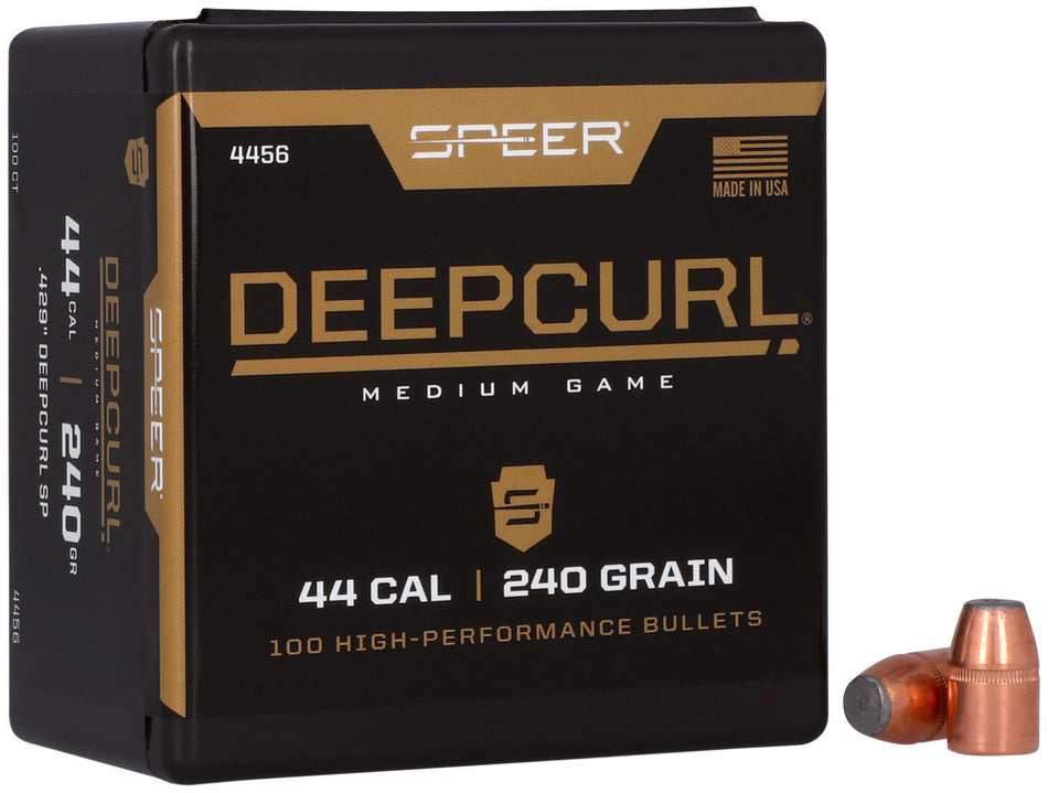 Speer DeepCurl 44 Cal .429 240gr Soft Point Bullets 100 Per Box