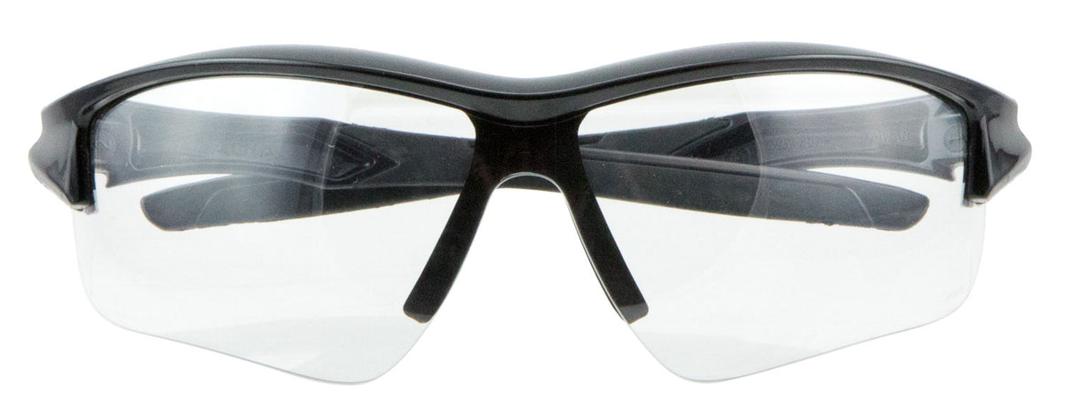 Uvex Acadia Adult Shooting Glasses Clear Anti-Fog Lens Black Lightweight Frame