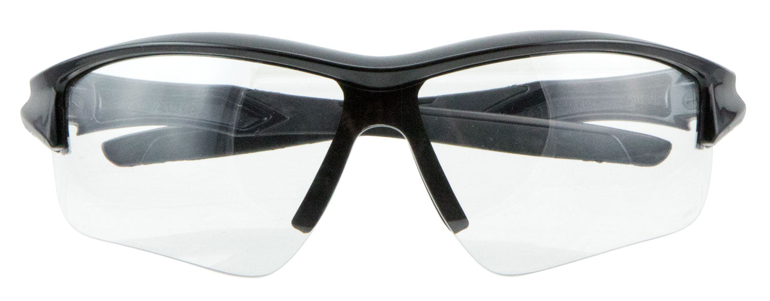 Uvex Acadia Adult Shooting Glasses Clear Anti-Fog Lens Black Lightweight Frame