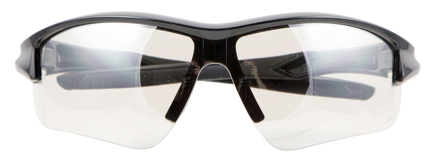 Uvex Acadia Adult Shooting Glasses Reflect-50 Mirror Lens Scratch-Resistant Polycarbonate Black Frame
