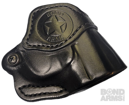 Premium Leather Cross Draw Holster for Bond Arms 3" Barrel Blk