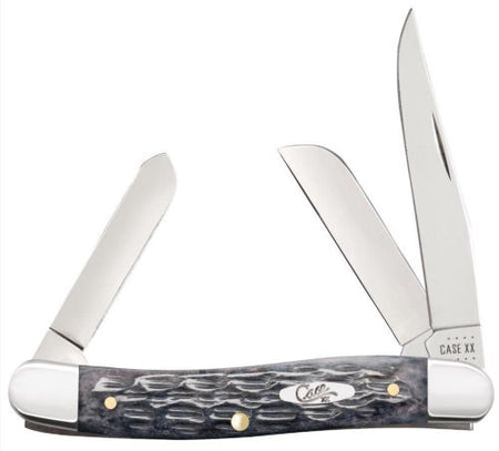 Case Pocket Worn Gray Bone Crandall Jig Stockman Pocket Knife