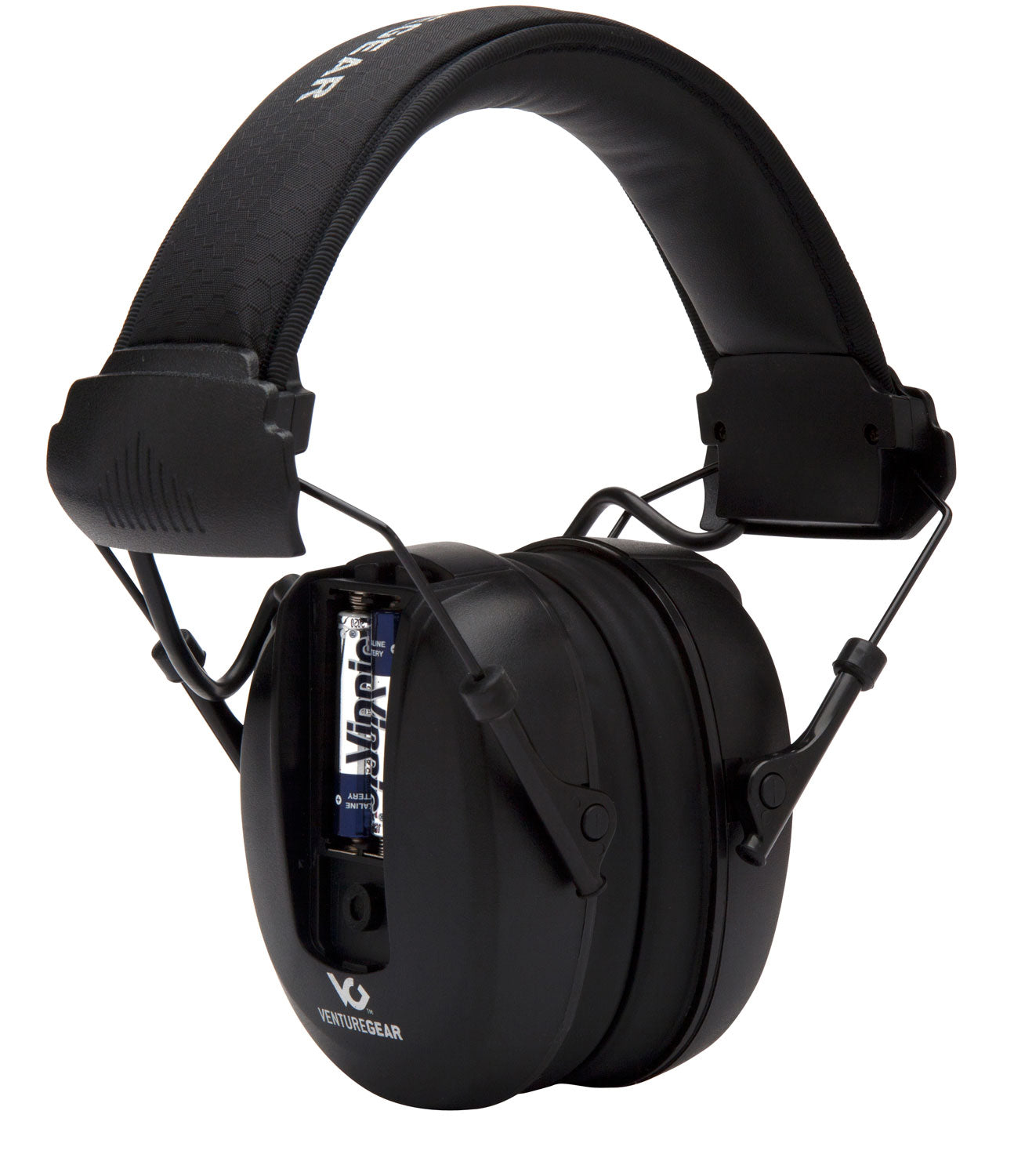 Venture Gear Clandestine Electronic Earmuff Polymer 24 dB Over-the-Head Black 1 Pair