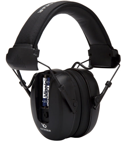 Venture Gear Clandestine Electronic Earmuff Polymer 24 dB Over-the-Head Black 1 Pair