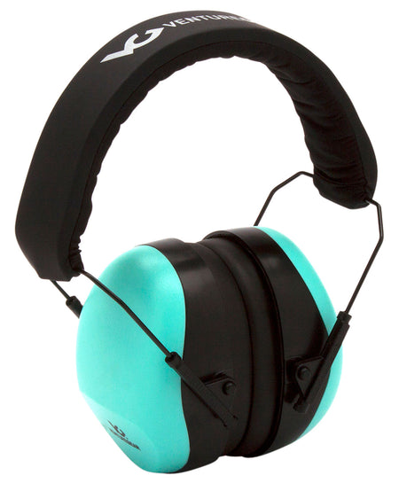 Venture Gear V80 Foam Ear Muff 26 dB Over-the-Head Orange Black/Teal with 32 dB Earplugs 1 Pair