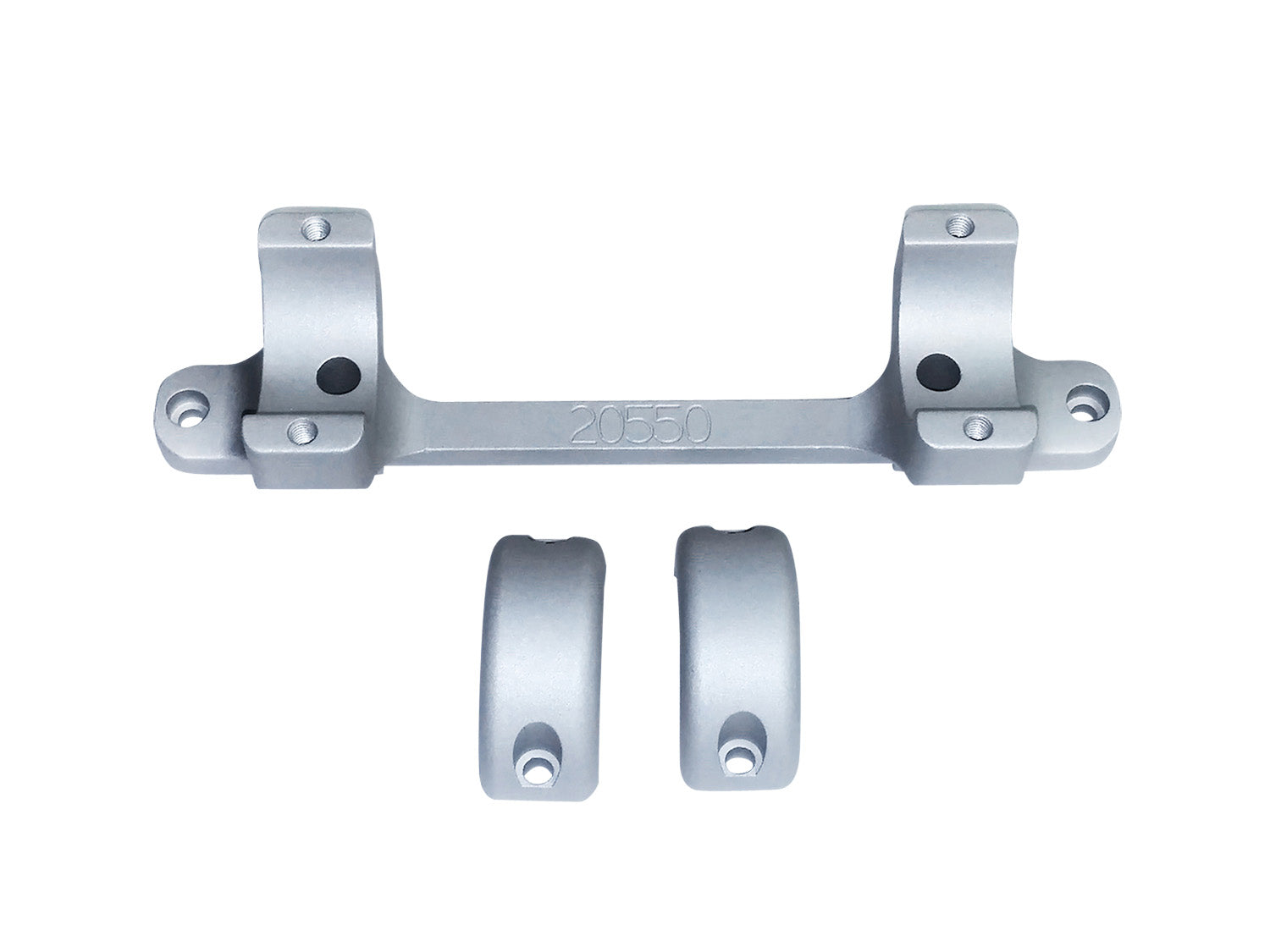 DNZ Game Reaper Tikka Scope Mount Ring Combo 1 Inch Silver Model 20550S