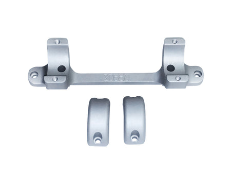 DNZ Game Reaper Tikka Scope Mount Ring Combo 1 Inch Silver Model 20550S