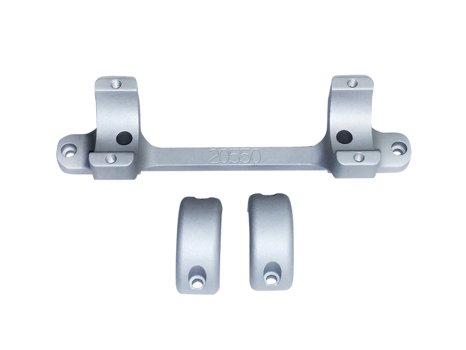 DNZ Game Reaper Tikka Scope Mount Ring Combo 1 Inch Silver Model 20550S