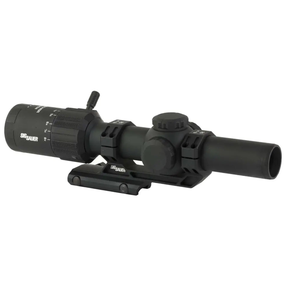 SIG SAUER TANGO MSR 1-8X24 30MM SFP ILLUMINATED MSR BDC8 RETICLE, 0.5 MOA BLACK W/ MOUNT