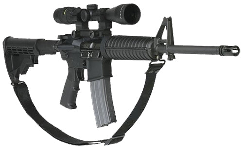 Max Ops SPT4 Two-Point Tactical Duty Sling Adjustable Black 1.25" Mil-Spec Webbing