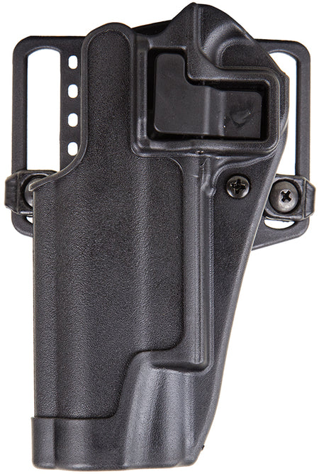 Blackhawk Serpa CQC OWB Retention Holster Size 03 Matte Black Polymer for 1911 Government and Compatible Clones With or Without Rail Left Hand