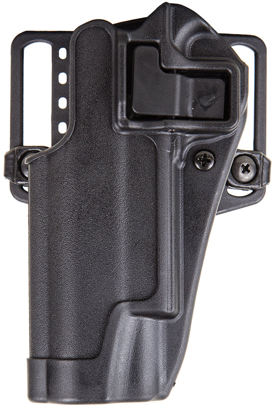 Blackhawk Serpa CQC OWB Retention Holster Size 03 Matte Black Polymer for 1911 Government and Compatible Clones With or Without Rail Left Hand