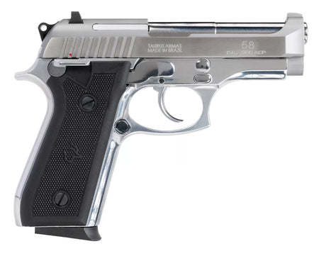 Taurus 1-58149 58 380 ACP 15+1 4" Matte Stainless Steel Barrel, Matte Serrated Stainless Steel Slide, Matte Stainless Aluminum Frame w/Beavertail, Black Polymer Grip