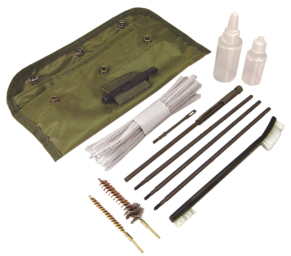 PSP ARGCK AR15 M16 GI-Style Firearm Cleaning Kit Green Nylon Pouch