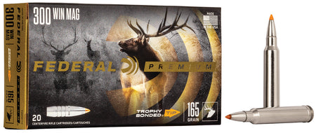 Federal Premium .300 Winchester Mag 165 grain Trophy Bonded Tip ammunition